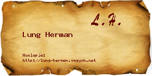 Lung Herman névjegykártya