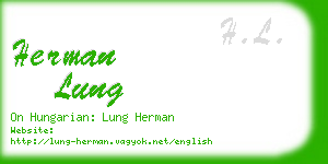 herman lung business card